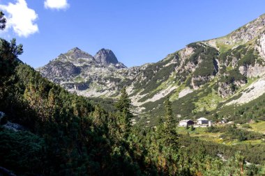 Malyovitsa nehir vadisinin yaz manzarası, Rila Dağı, Bulgaristan