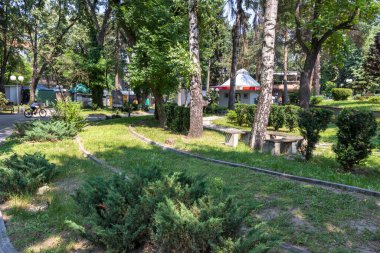 VELINGRAD, BULGARIA - 29 Haziran 2021: Bulgaristan 'ın ünlü Velingrad, Pazardzhik bölgesinin merkezi