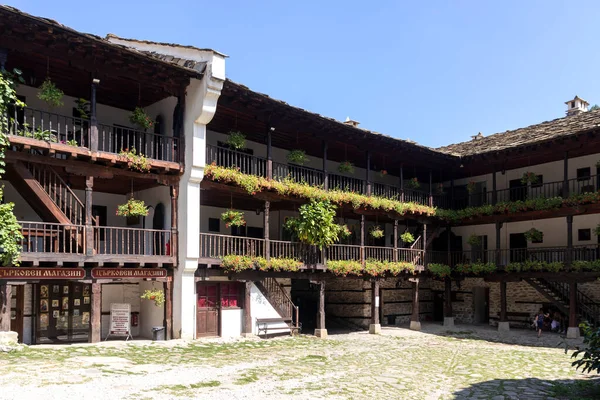 ORESHAK, BULGARIA - 31 Ağustos 2021: Ortaçağ Troyan Varsayım Manastırı, Lovech bölgesi, Bulgaristan