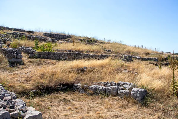 Ruines Ville Médiévale Fortifiée Cherven Période Second Empire Bulgare Région — Photo
