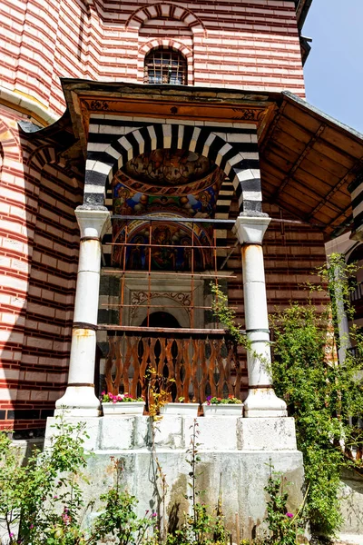 Rila Monastery Bulgária Junho 2021 Vista Interior Mosteiro São João — Fotografia de Stock