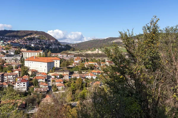 Veliko Tarnovo Bulgarije November 2020 Geweldig Panoramisch Uitzicht Stad Veliko — Stockfoto