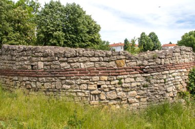 Bulgaristan 'ın Vidin Bölgesi' nin Kula kentindeki antik Roma Kalesi Castra Martis kalıntıları