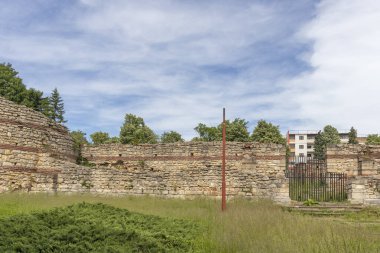 Bulgaristan 'ın Vidin Bölgesi' nin Kula kentindeki antik Roma Kalesi Castra Martis kalıntıları