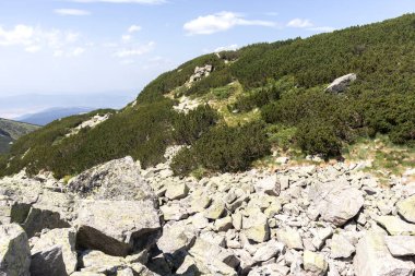 Rila Dağı inanılmaz manzara yakın korkunç göl, Bulgaristan