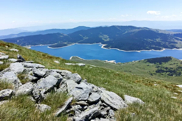 Increíble Paisaje Con Embalse Belmeken Montaña Rila Bulgaria — Foto de Stock