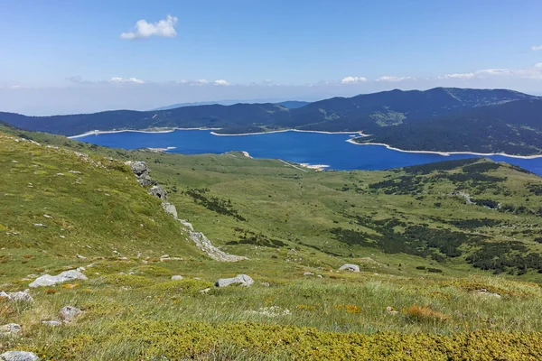 Fantastiskt Landskap Med Belmeken Reservoir Rila Berg Bulgarien — Stockfoto