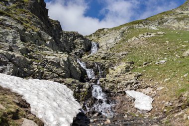 Bulgaristan 'ın Yedi Rila Gölü yakınlarındaki Rila Dağı' nın muhteşem manzarası