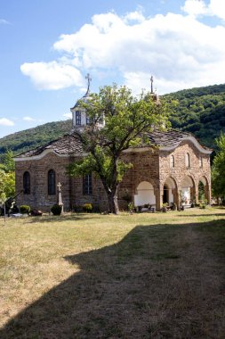 Bulgaristan 'ın Lovech bölgesinin tarihi Staro Stefanovo köyündeki tipik sokak ve eski evler