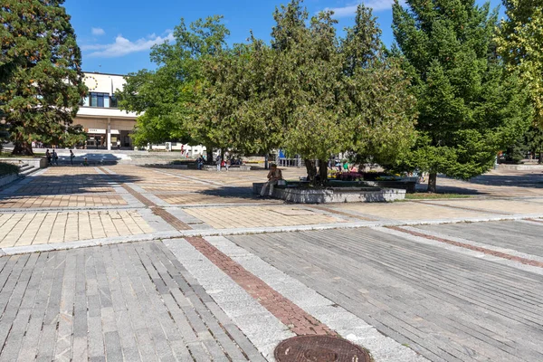 Troyan Bulgarien Augusti 2021 Panoramautsikt Över Centrum Staden Trojan Lovech — Stockfoto