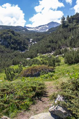 Bulgaristan 'ın Banderitsa Nehri yakınlarındaki Pirin Dağı' nın şaşırtıcı manzarası