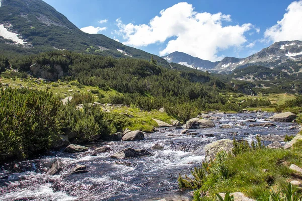 Bulgaristan 'ın Banderitsa Nehri yakınlarındaki Pirin Dağı' nın şaşırtıcı manzarası