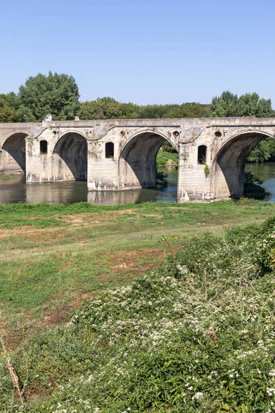 Byala Bulgaria Agosto 2020 Ponte Ottocentesco Sul Fiume Yantra Noto — Foto Stock