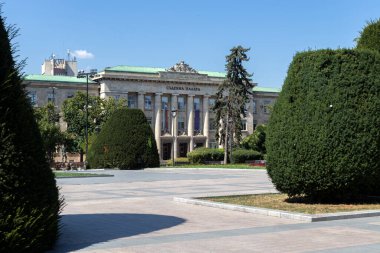 RUSE, BULGARIA - 15 AUGUSR 2021: Bulgaristan 'ın Ruse kentinde Adliye Binası