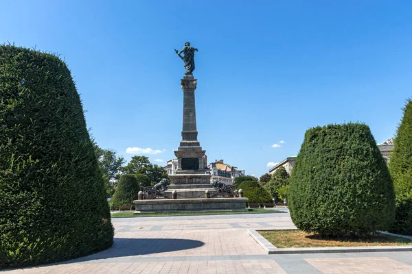 Ruse Bułgaria Augusr 2021 Pomnik Wolności Centrum Miasta Ruse Bułgaria — Zdjęcie stockowe