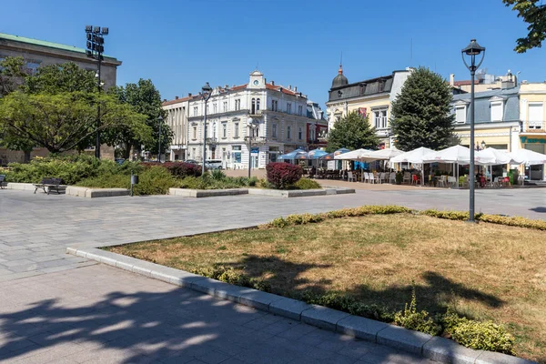 Ruse Bulgarien Augusr 2021 Typisk Byggnad Och Gata Centrum Staden — Stockfoto