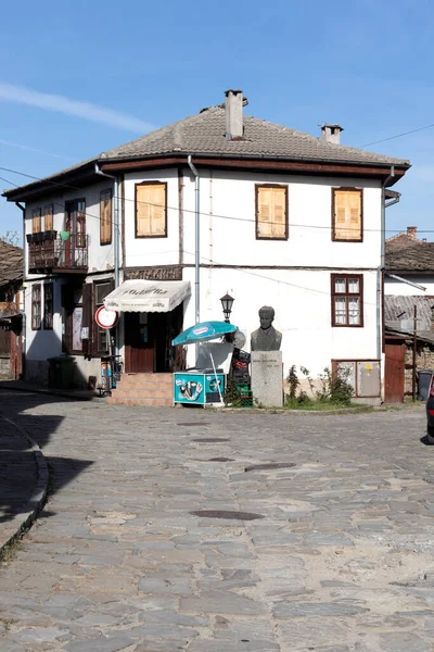 Tryavna Bulgaria Maggio 2021 Tipiche Case Strada Ottocentesche Nel Centro — Foto Stock