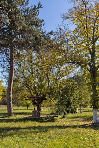 Flygfoto Över Cheparlyansky Kloster Saint Petka Vid Kusten Nishava River — Stockfoto