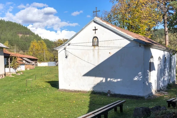 Flygfoto Över Cheparlyansky Kloster Saint Petka Vid Kusten Nishava River — Stockfoto