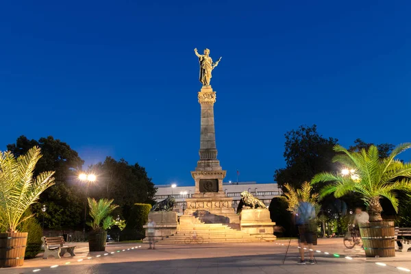 Användning Bulgarien Augusti 2021 Solnedgång Syn Freedom Square Centrum Staden — Stockfoto