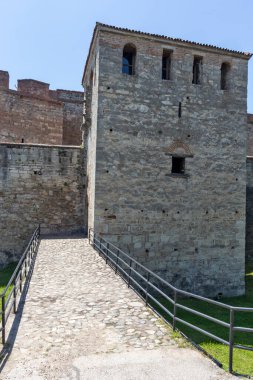 Bulgaristan 'ın Vidin kentindeki Tuna Nehri kıyısındaki Ortaçağ Baba Vida Kalesi