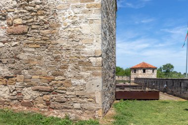 Bulgaristan 'ın Vidin kentindeki Tuna Nehri kıyısındaki Ortaçağ Baba Vida Kalesi