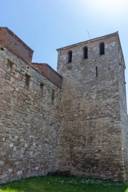 Bulgaristan 'ın Vidin kentindeki Tuna Nehri kıyısındaki Ortaçağ Baba Vida Kalesi