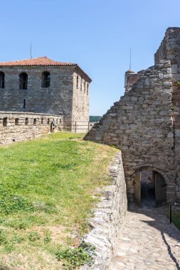 Bulgaristan 'ın Vidin kentindeki Tuna Nehri kıyısındaki Ortaçağ Baba Vida Kalesi