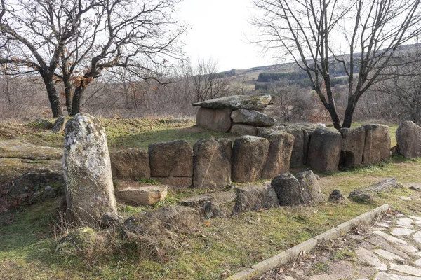 Ancient Thracian Dolmen Nachevi Chairi Nachovi Chairi Village Hlyabovo Haskovo — Fotografia de Stock