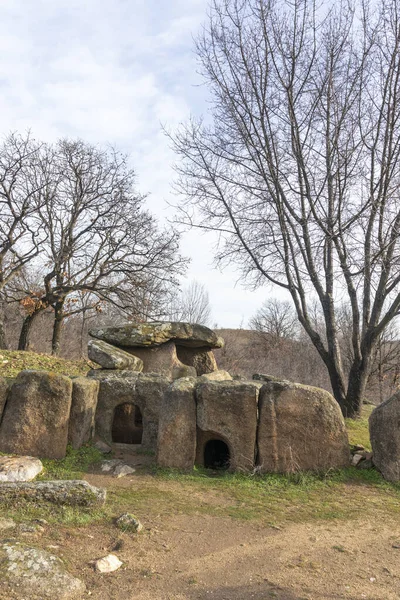 Ancient Thracian Dolmen Nachevi Chairi Nachovi Chairi Village Hlyabovo Haskovo — Fotografia de Stock