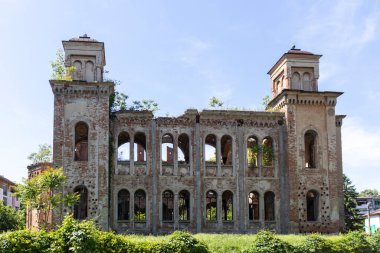 VIDIN, BULGARIA - 23 Mayıs 2021: Bulgaristan 'ın Vidin kentindeki Vidin Sinagogu kalıntıları