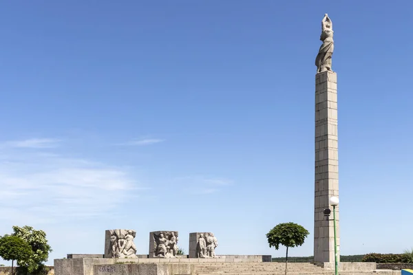 Vidin Bulgarie Mai 2021 Monument Liberté Sur Côte Danube Dans — Photo