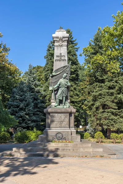 Ruse Bulgaria Agosto 2021 Kniaz Alexander Battenberg Square Centro Ciudad — Foto de Stock