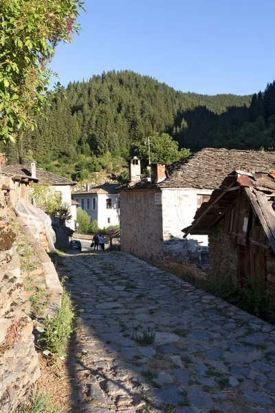 Shiroka Laka Bulgarien August 2021 Alte Häuser Und Straßen Der — Stockfoto