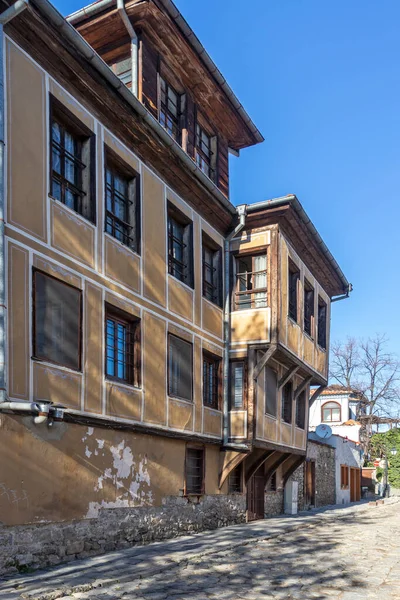 Plovdiv Bulgaria January 2022 Street Nineteenth Century Houses Architectural Historical — 스톡 사진