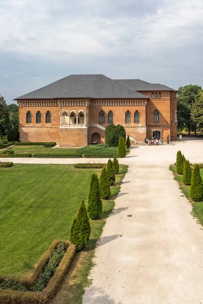 Bukareszt Rumunia Sierpień 2021 Letni Widok Pałac Mogosoaia Pobliżu Miasta — Zdjęcie stockowe
