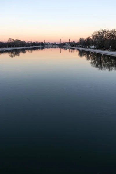 Plovdiv Bulgarie Janvier 2022 Vue Imprenable Sur Coucher Soleil Lieu — Photo