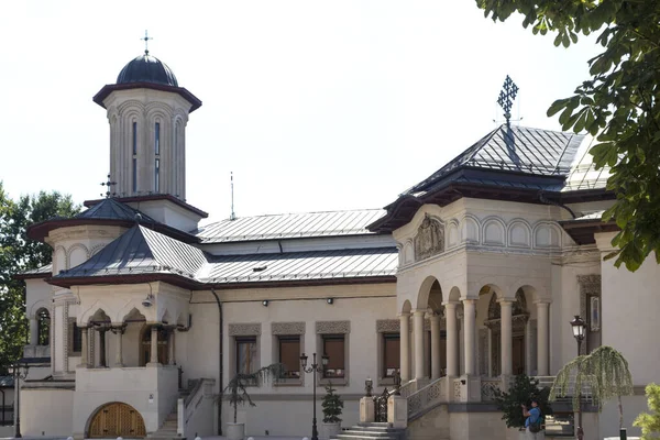 Бухарест Румыния Августа 2021 Года Патриарший Дворец Собор Святых Константина — стоковое фото