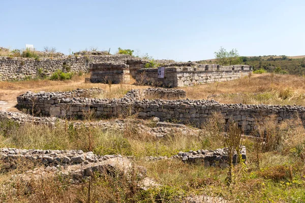 Ruinas Ciudad Fortificada Medieval Cherven Del Período Del Segundo Imperio — Foto de Stock