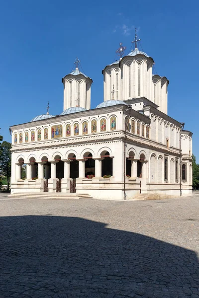 Bucharest Rumania Agosto 2021 Palacio Patriarcal Catedral Los Santos Constantino — Foto de Stock