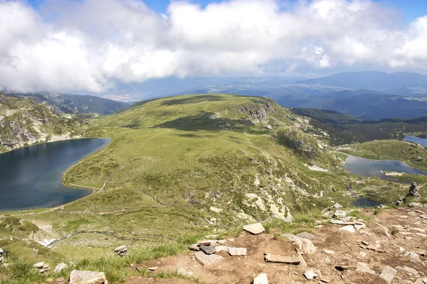 Paysage Incroyable Des Sept Lacs Rila Montagne Rila Bulgarie — Photo