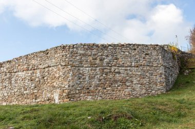 Bulgaristan 'ın Montana kentindeki Antik Kale Kalıntıları Castra ad Montanensium