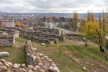 Bulgaristan 'ın Montana kentindeki Antik Kale Kalıntıları Castra ad Montanensium
