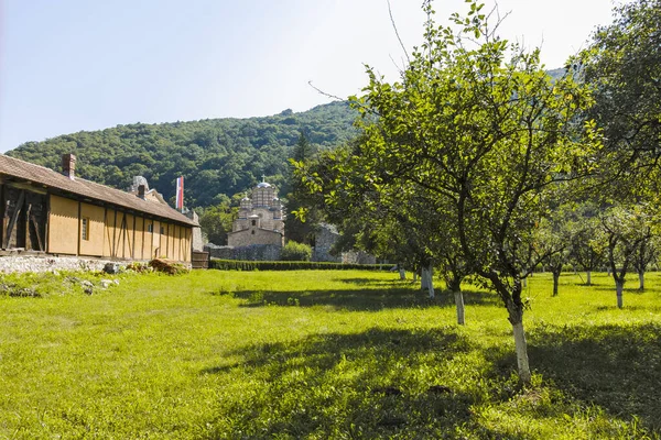 ラヴァニカ モナステリー セルビア 2019年8月11日 中世ラヴァニカのイエスの昇天修道院 スンディヤと西セルビア — ストック写真
