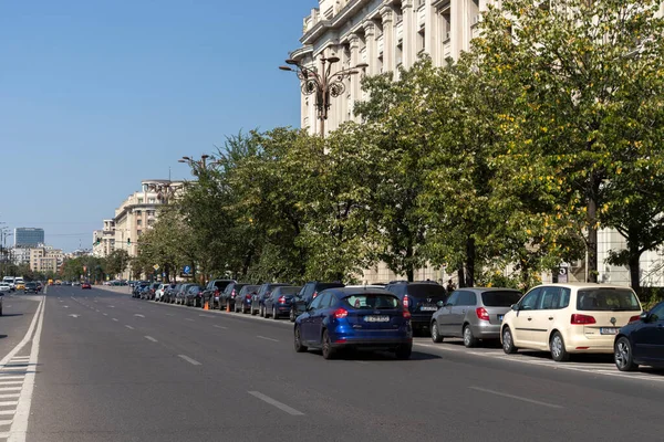 伯明翰 罗马尼亚 2021年8月16日 典型的街道 位于罗马尼亚布加勒斯特市中心 — 图库照片