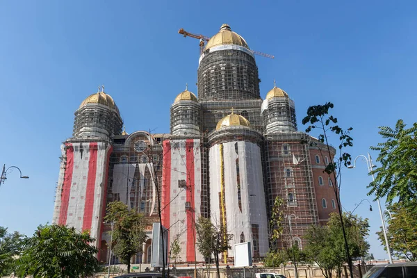 Bucharest Roménia Agosto 2021 Maior Igreja Ortodoxa Mundo Catedral Salvação — Fotografia de Stock