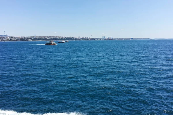 Istanbul Türkei Juli 2019 Erstaunliches Panorama Vom Bosporus Bis Istanbul — Stockfoto