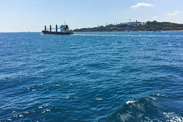 Istanbul Turkey July 2019 Amazing Panorama Bosporus City Istanbul Turkey — Stock Photo, Image