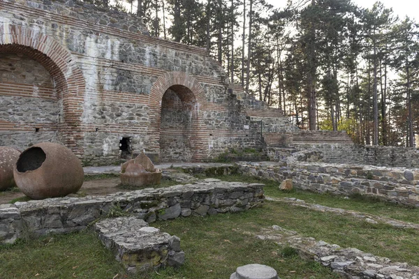 Kyustendil Bulgaria Novembre 2021 Rovine Dell Antica Fortezza Hisarlaka Vicino — Foto Stock