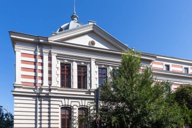 BUCHAREST, ROMANIA - 17 Ağustos 2021: Bükreş, Romanya 'da Tıp Bilimleri Akademisi İnşa Etmek